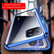 Double Sided Full All Inclusive Lens Magnetic Phone Case For OPPO Reno 4 Pro 5G Tempered Glass For OPPO Reno 4Z Phone Shell