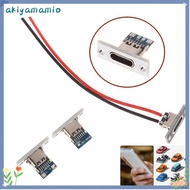 AKIYAMAMIOAQ Female Connector Jack, Waterproof 2Pin USB Jack, Charging Data Port Type-C Type-C Plug 