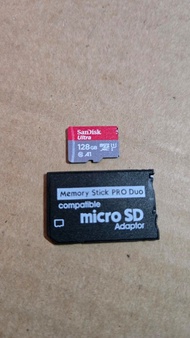 總數有幾百隻遊戲PSP專用128GB SD卡和卡套內有psp遊戲百多隻和其他家用機例如有sfc ps1 ngo總數加埋有幾百隻遊戲可以慢慢玩。請留意 只賣張sd卡唔包psp主機