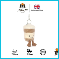 ตุ๊กตา Jellycat Bunny coffee Croissant พวงกุญแจน่ารัก jellycat ตุ๊กตา keychains ของแท้ดั้งเดิมจัดส่ง