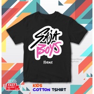Saja Boys K-pop Huntrix Kids Cotton T-shirt with FREE Custom Name Maximum 8 Letters