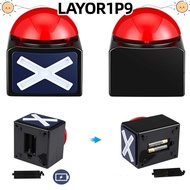 LAYOR1P9 Red Game Buzzer, Sounding Toy Trivia Quiz Game Answer Buzzer, ABS with Sound Light Alarm Bu