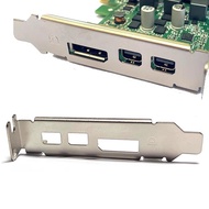 Low Profile Bracket Mini DisplayPort Mini DP*2 +DP For Dell AMD Radeon RX550 RX640 R9J9P 6J78X Graph