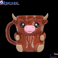 JONY1EC Ice Cream Pint Rack,  Printing Highland Cow Ice Cream Pint Holder, Cute Insulated Antifreeze