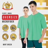 888co FlexFit Microfiber T shirt Oversize Baju Jersey Oversize Lelaki Perempuan Mint Green