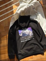外國預訂 The North Face 山系雪山logo 2色內絨連帽衛衣