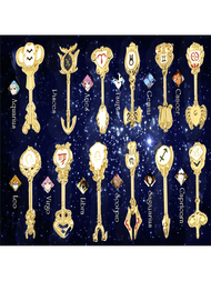 1pc Anime FAIRY TAIL12 Constellation Lucy Zodiac Star Spirit Magician Summons KeyChain Cosplay Penda