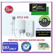 Rheem RTLE-33B Prestige Instant Shower Heater