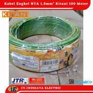 Kabel NYA 1,5 mm² Kitani Panjang100 meter Kabel Listrik Kawat Tunggal/Engkel untuk Instalasi rumah