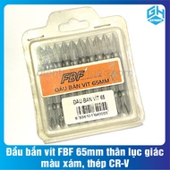 FBF screwdriver head 65mm hexagonal body, gray, CR-V steel