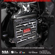 ❉MESIN Radiator COVER VARIO 125 150 160 PCX 160 ADV 160 ALL NMAX AEROX YAMAHA NMAX NEW NMAX OLD AEROX LEXI XEON NSA RADIATOR Cap VARIO 125 ENGINE Protector Motorcycle RADIATOR COVER ENGINE RADIATOR CYPHER CARBON Accessories VARIO 125 NEW Variation Nmax AE