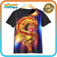 3D Kids Animal Dragon T-Shirt 3D Dragon Dragon Top N3D-14 For Ages 1-12 Years