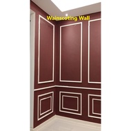 Wainscoting wall decorative design and build with your own selection