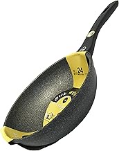 MAIFAN STONE -CLASSIC (Gas Use) Made In Korea K-ART Maifan Stone Wok Pan (24, Wok Pan)