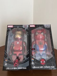 Marvel BE@RBRICK 400% Iron Man & Spider-Man