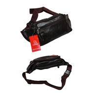 Ready Stock Leather Waist Bag Beg Kerja Rider Bag Canvas Bag Crossbody Bag Chest Bag Beg Sandang Beg