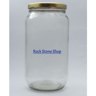 1000ml Round Glass Jar Bottle Air Tight Storage Container For Sweet Spices Door Gift | Balang Botol Kaca Bulat | 圆形玻璃小罐子