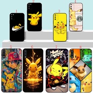 OPPO A3 A3S A5 A37 A40 A60 Neo 9 Reno 6 Pro 10 Pro Plus 8z N1 Anime Pikachu Soft black phone case