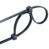 Zip Ties 12 inches Black (100 pack),PA66 UV Resistant Long Cable Ties for indoor and outdoor use, 60