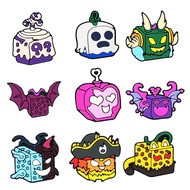 9pcs Blox Fruit Shoes Decoration Charms fits for Clog Sandals, Fashion Trendy Shoes Decorations for 