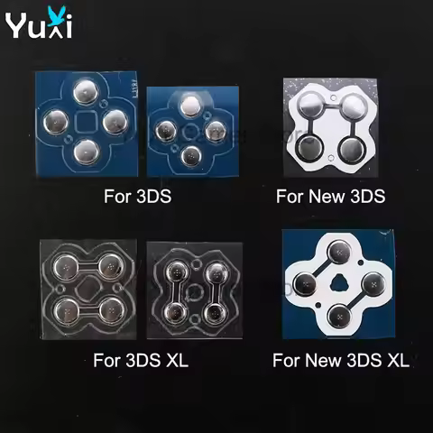 YuXi Metal Conductive FIlm for 3DS 3DSXL 3DSLL New 3DS XL LL Controller D-Pad Cross Key Dome Snap PC
