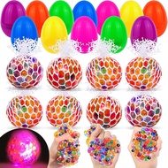 12 Pack Easter Eggs Fillers Light Up Fidget Stress Balls Easter Eggs Filled Toys Easter Basket Stuff