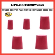 Rubber Stopper Plug Water Container Solid Red Insert Stopper Water Tub Water Tank Gabus Getah Penaha