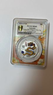 澳洲龍年銀幣 1/2oz Ag PCGS MS69