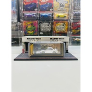 Error404 Resin 1: Nissan Skyline R34 Ryohe田s Gifted Modified Pearl White with Carbon Hood