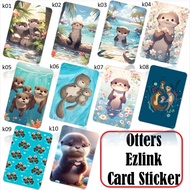 Otters Ezlink Card Sticker