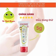 [5G TRIAL SAMPLE] JACK N' JILL 6M+ Baby Toothpaste, 5g Strawberry Flavor