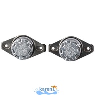 KA 2pcs Thermostat, KSD301 Normally Closed Temperature Switch, Portable N.C Adjust Snap Disc Sliver Temperature Controller