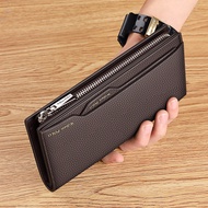 dompet kulit lelaki original dompet dompet lelaki kulit original Emperor Paul Men's Long Bank Wallet