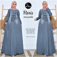 Maxi Jeans Dresses Jubah Muslimah Hijabs Fashion Long Dresses Gamis Dress Wanita