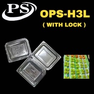 OPS-H3L - Plastic Tray WITH LOCK / Bekas Kuih (50pcs±)