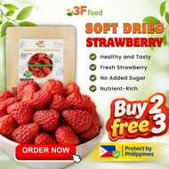 3F FOOD Dried Strawberry Fruit Daily Food Snacks NO ADDED SUGAR, Natural Sweet