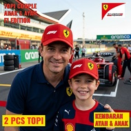 (GET 2 PCS ADULT & CHILDREN'S HATS) RAFEL F1 FORMULA ONE TEAM FERRARI MERCEDS MCLAREN REDBULL BASEBA