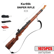 Mould King Ww2 Military Kar98K Building Block Model WW2 Weapons Series Heavy Sniper Rifle Assemble B