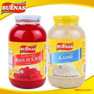 Buenas Nata De Coco (Red) and Kaong (White) 32oz Set