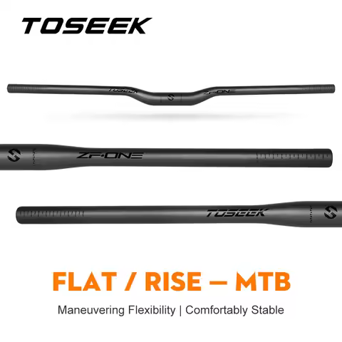 TOSEEK ZF-ONE Mtb Carbon Handlebar Bicycle Handlebar 31.8*580-720/740/760mm Matt Black Handlebars Fo