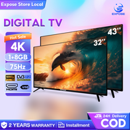 Digital TV 32 inch TV Android tv EXPOSE 4K Android 12.0 LED murah LED Television 43 inch Digital TV 