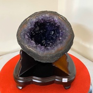Natural Uruguay 5A Treasure Bag Round Hole Type Amethyst Cave Purple Meet Noble People Exclusive Your Little Uguayi Series 1.2kg Number: 236