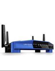 Linksys WRT3200ACM: AC3200 Dual-Band Gigabit Wi-Fi Router, Beamforming Tri-Stream Wireless Signal, Ethernet Ports, MU-MIMO (Black, Blue)