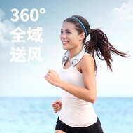 Digital Display Hanging Neck Fan USB Charging Portable Fan Hanging Neck Outdoor Handheld Fan JS0W