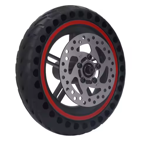 Electric Scooter Rear Wheel Assembly Replacement Cellular Tire with 120mm Disc Brake for Xiaomi PRO