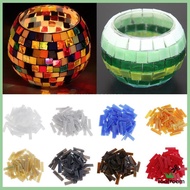 [Toolroom] 80 Pieces Mosaic Tiles Colored Glass - Assorted Colors for  and Home Decorations -  , 10x