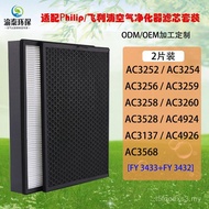 Serasi dengan Penapis Udara Philips AC3252/3254/3256 Penapis FY3433/FY3432 Elemen Penapis