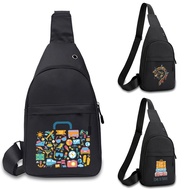 Fashion Small Chest Bag Phone Pocket Cross Body Neck Shoulder Side Crossbody for Man Travel Print Ma