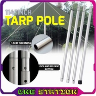 280CM Height Tarp Pole 6061 Aluminum steel/CAMPING TENT/TARP ALUMINIUM POLE SUPPORT AWNING FRAME TAR