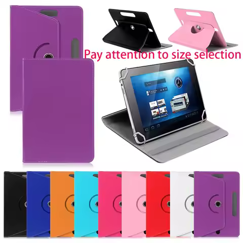 360 Degree Rotating Universal Tablet Case PU Leather Cover For Samsung Galaxy Tab 7 8 9 10.1 inch An